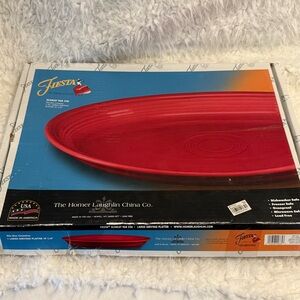 Fiestaware (Homer Laughlin) 19" Large Serving Platter in Scarlet